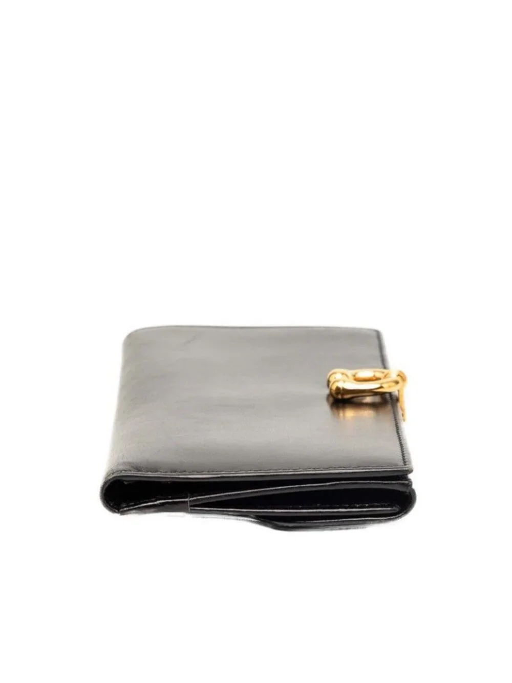 Gucci Vintage Horsebit Wallet 035 661 Black Leather - Picture 3 of 6